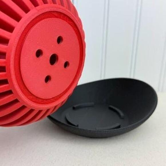 The Surge Planter, Indoor Flower Pot, Tabletop Planter, Wave Pattern - Picture 7 of 12